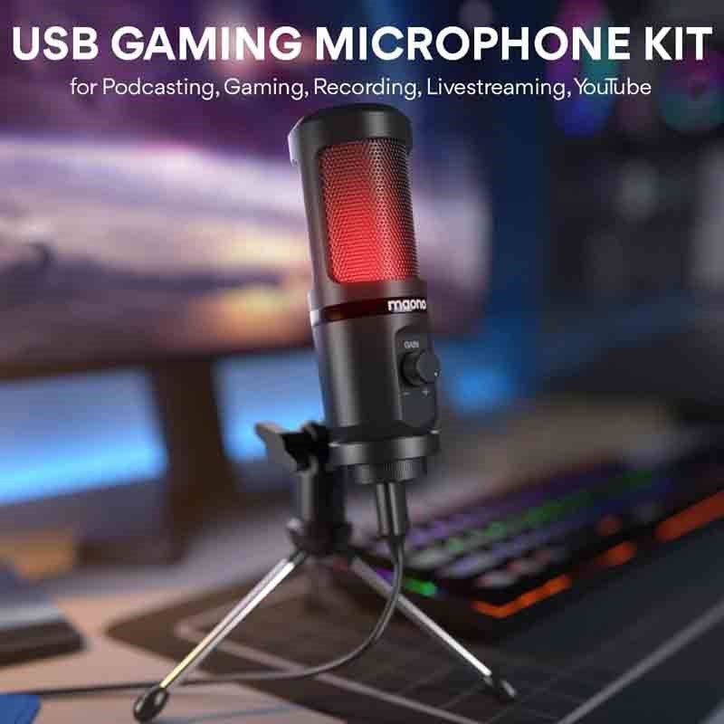 Maonocaster PM461 Series Condenser USB Gaming RGB Microphone - Black Maonocaster PM461 Series Condenser USB Gaming RGB Microphone - Black